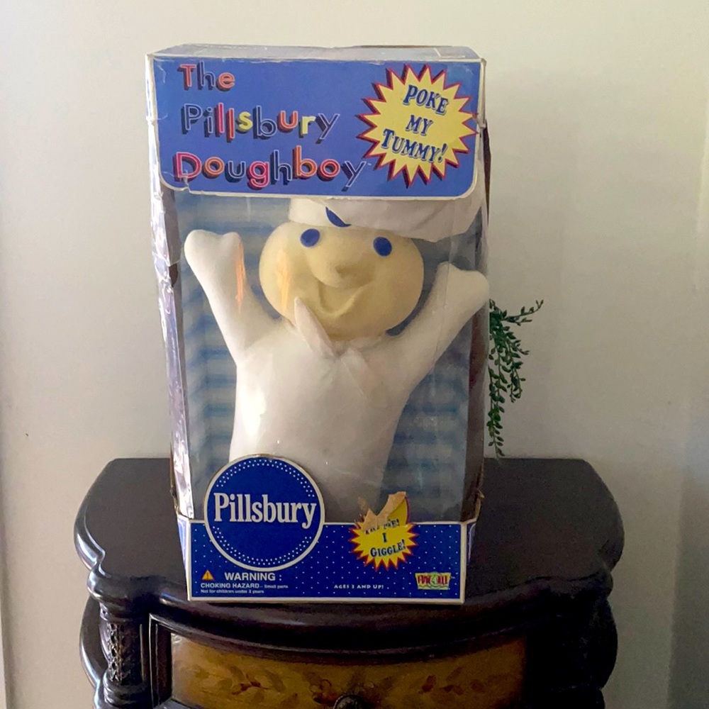 Vintage pillsbury “dough boy” doll, 1997 (18”)